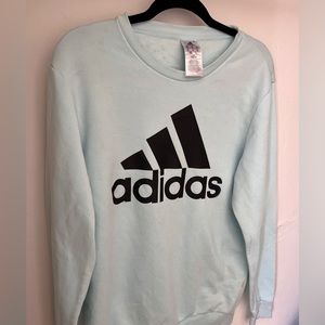 womens light blue adidas sweatshirt